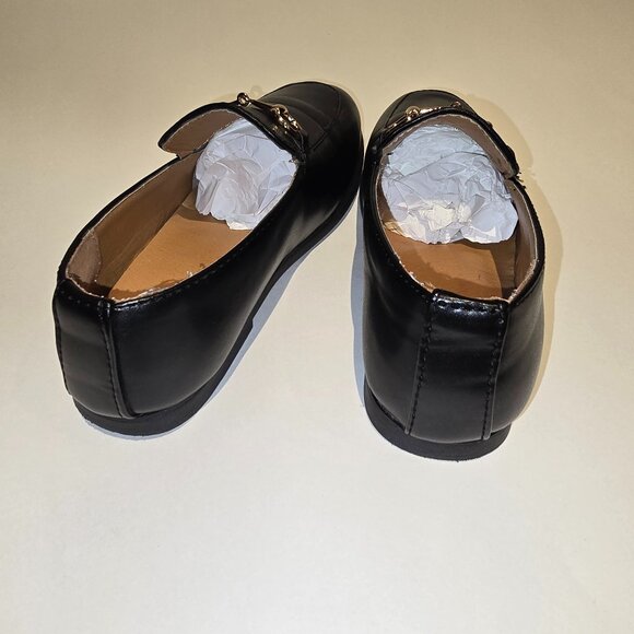 Romano Boys Black Faux Leather Loafers - Picture 7 of 7